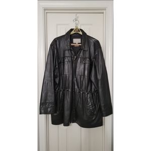 Black Leather Coat 2XL Wilson Leather